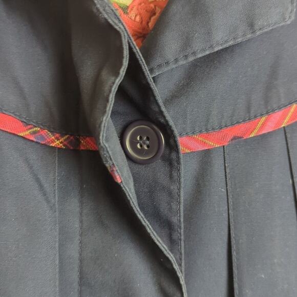 Vintage Rothschild Madeline Pea Coat Pleated laid Faux Fur Lining Girls … - Picture 6 of 15